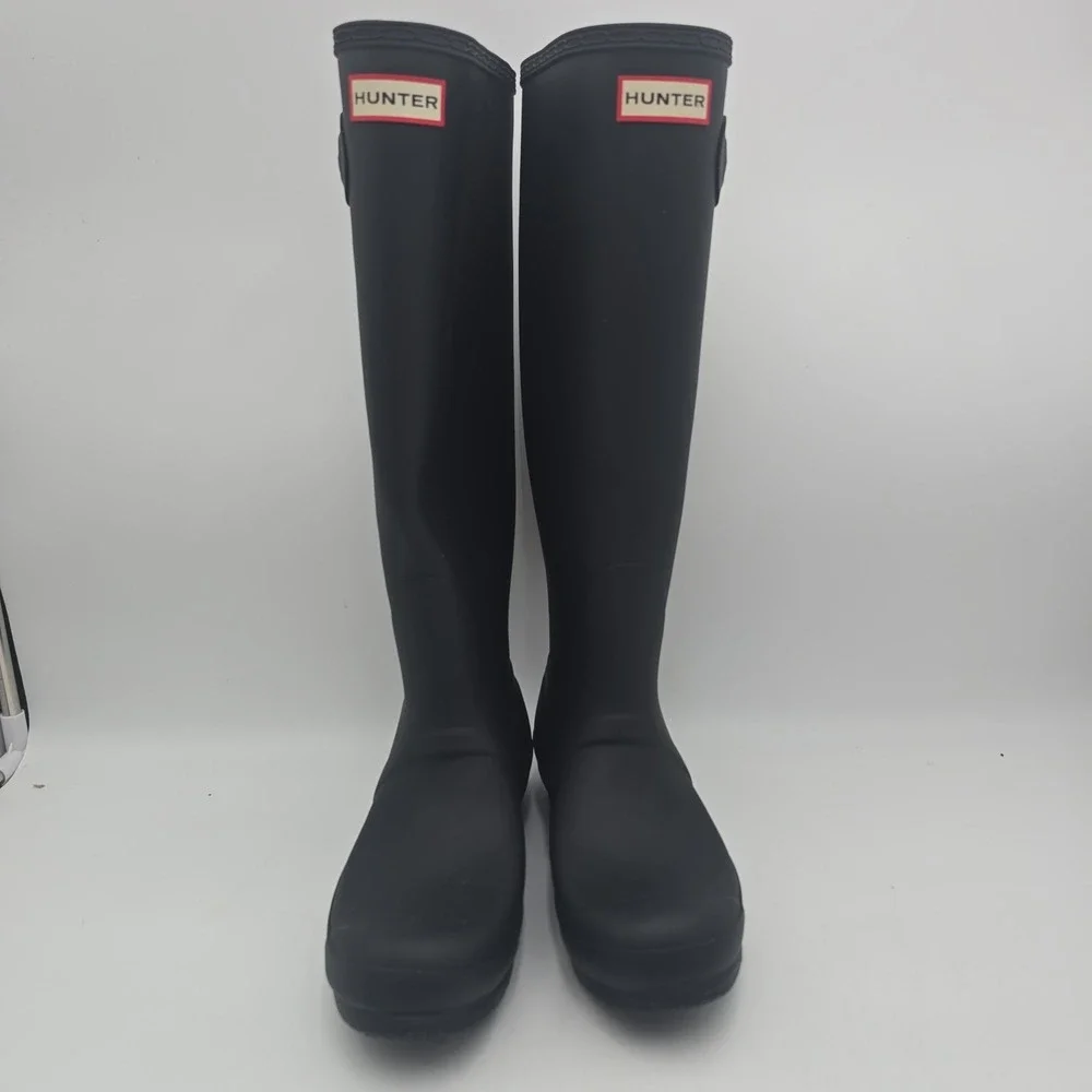 Hunter Original Tall Matte Black Rain Boots Size US 8 / EU 39 / UK 6 - Picture 4 of 13